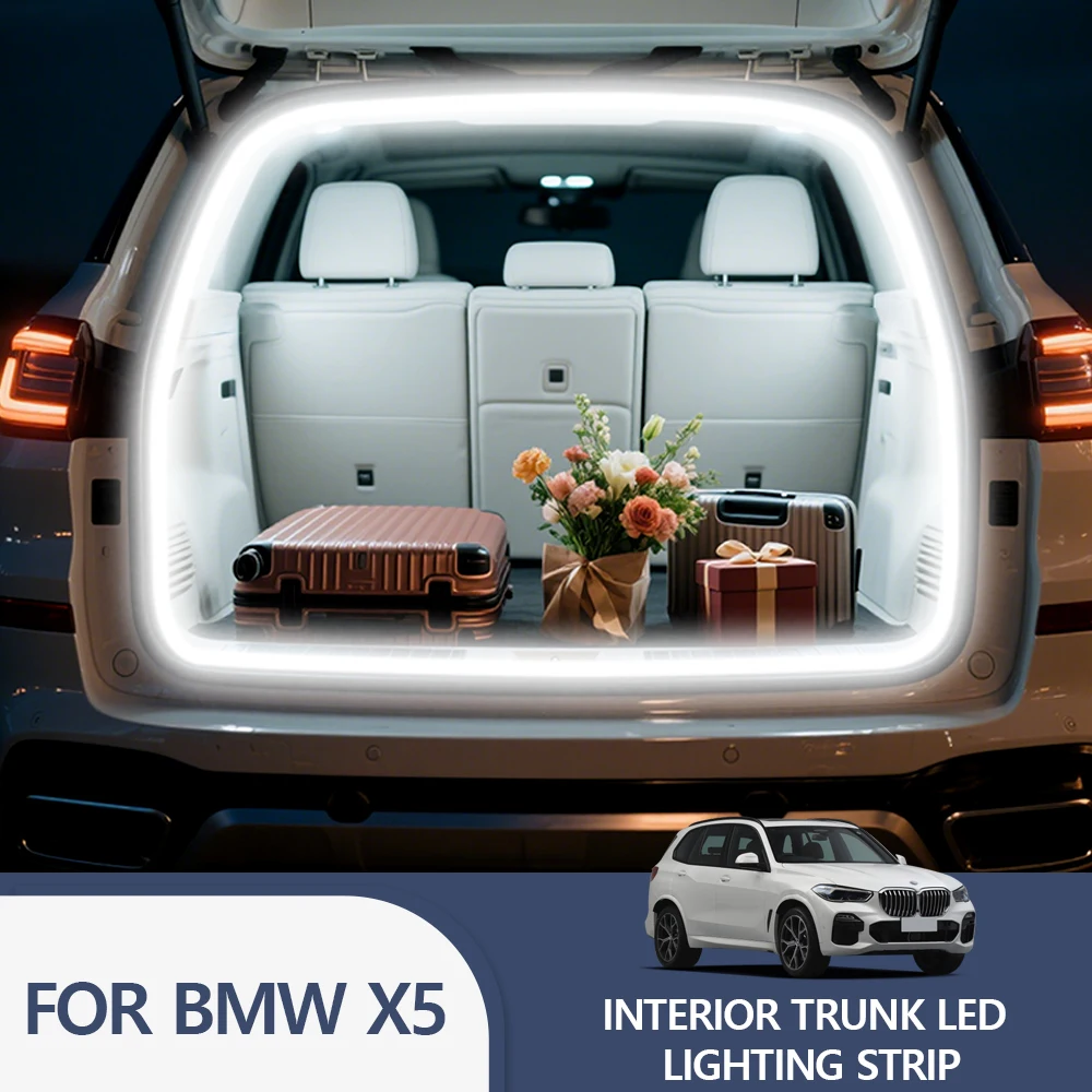 

FOR BMW X5 Rear Trunk LED Light Bar Strips Trunk Interior Decorative Lamp Strip Luggage Atmosphere Light