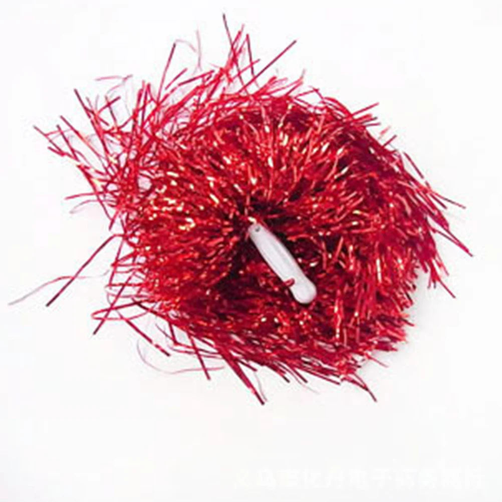 

10 Pcs Cheerleading Bouquet Red Pom Poms Pomscheerleading Cheerleader Pompoms Props