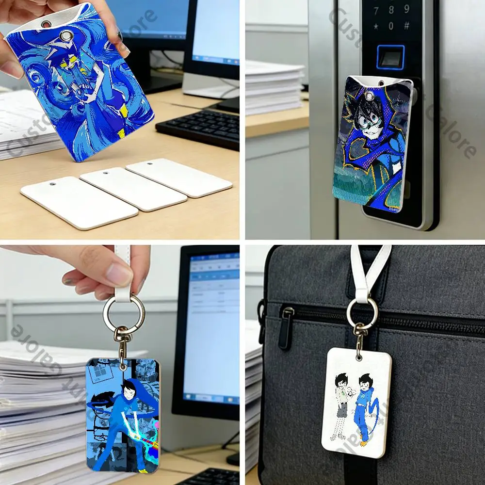 John Egbert Premium PU Leather Card Holder Card Case with Metal Carabiner,Customizable Design for Daily Use