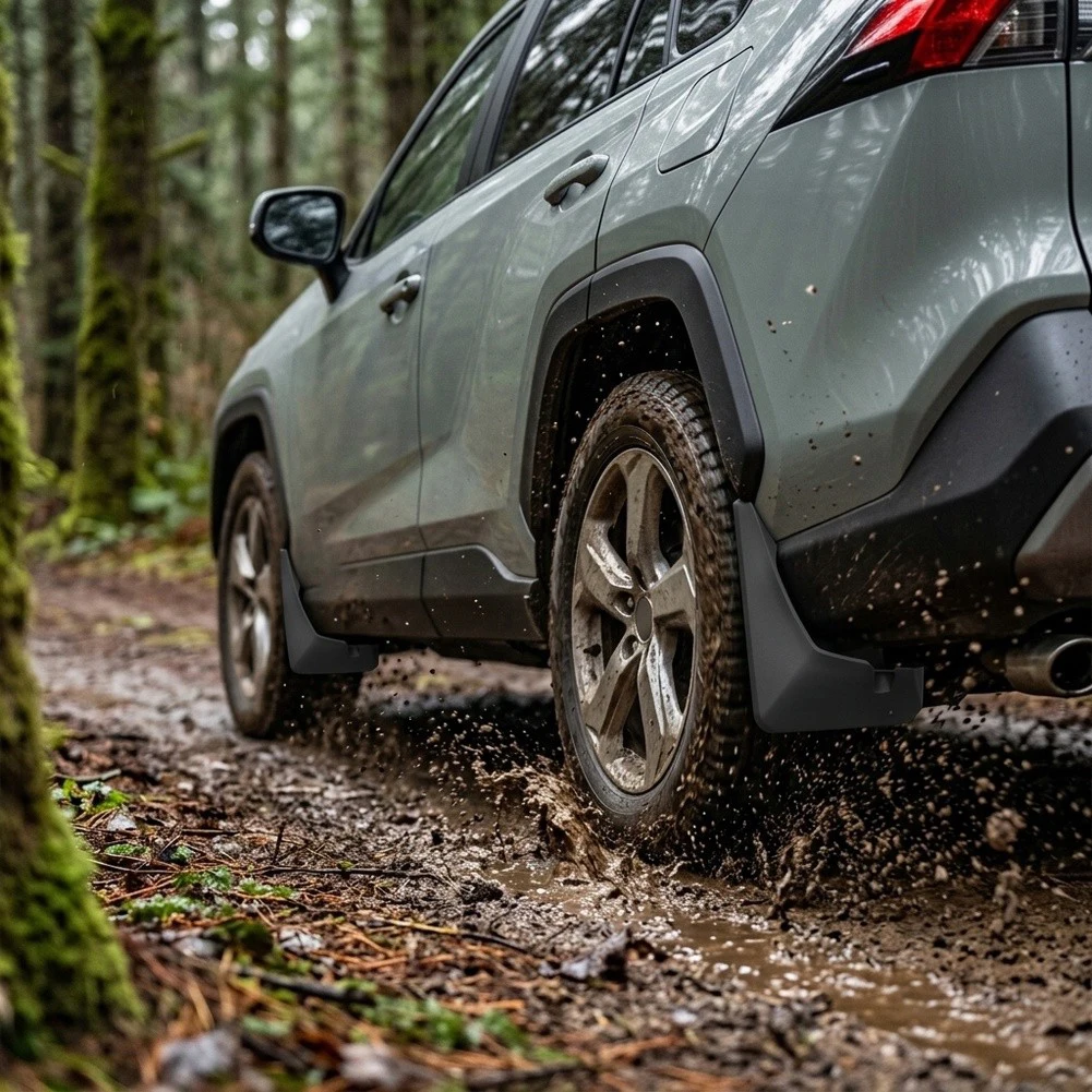 Plastic Mud Flaps Designed for Toyota For RAV4 For XA50 2019 to 2023 For Splash Guard Application Set of 4 Units