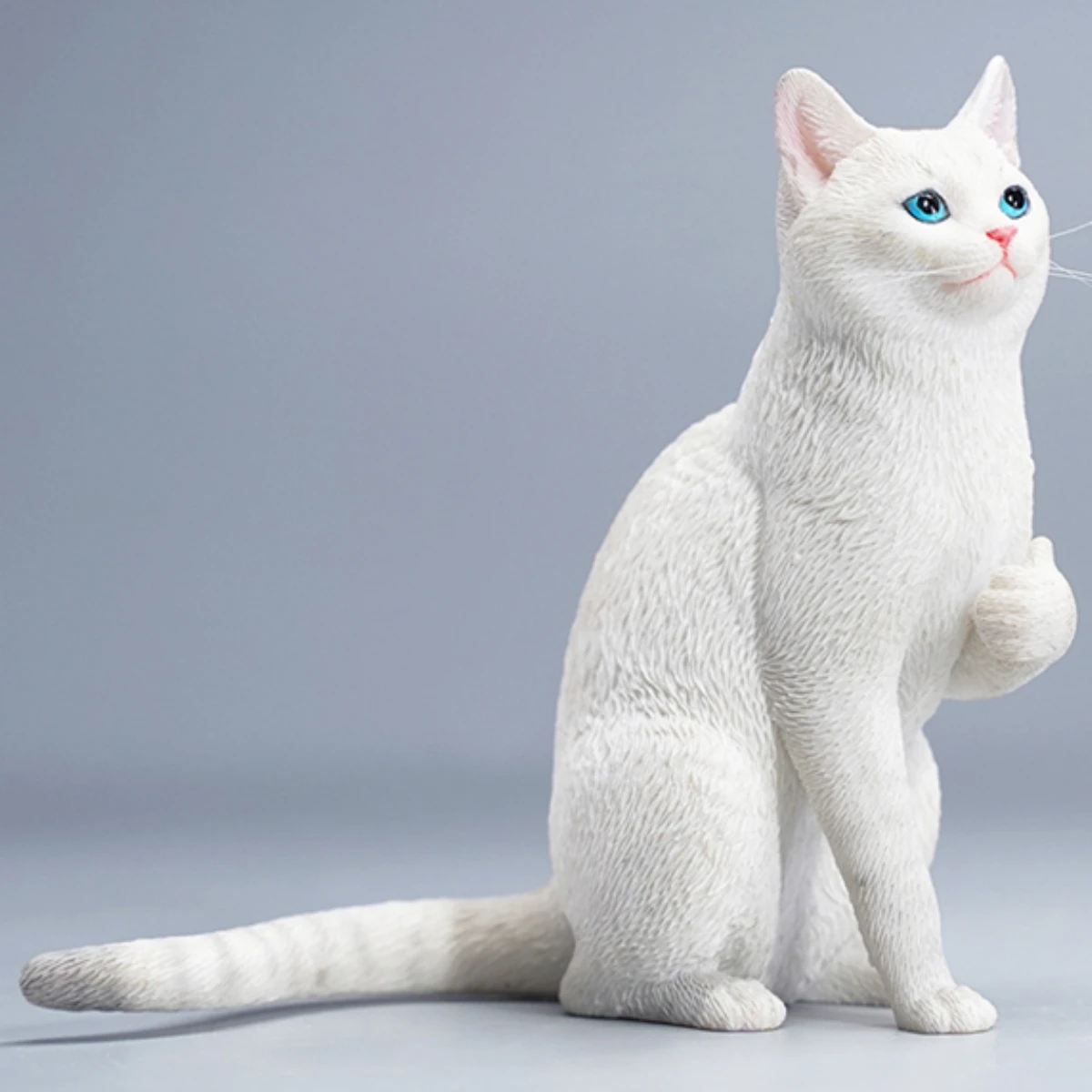 HiPlay JXK Cat Thumb Up Cat Expertly Hand-Painted Lifelike Safe Resin 1:6 Animal Figurine