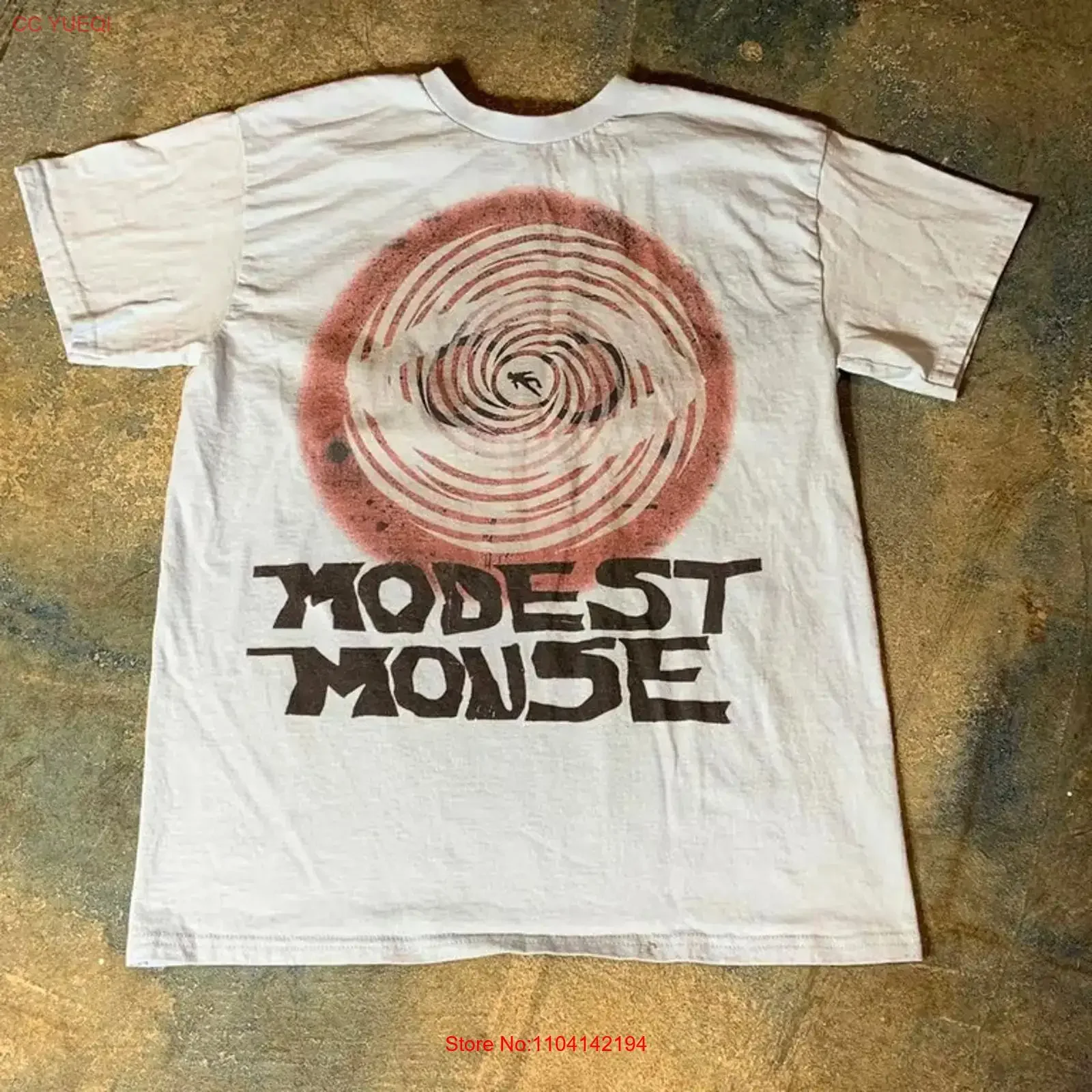 Vintage Modest Mouse WHite T Shirt Concert S to 5XL vintage Washed homme Versatile Comfortable Unisex Top For Everyday Wear