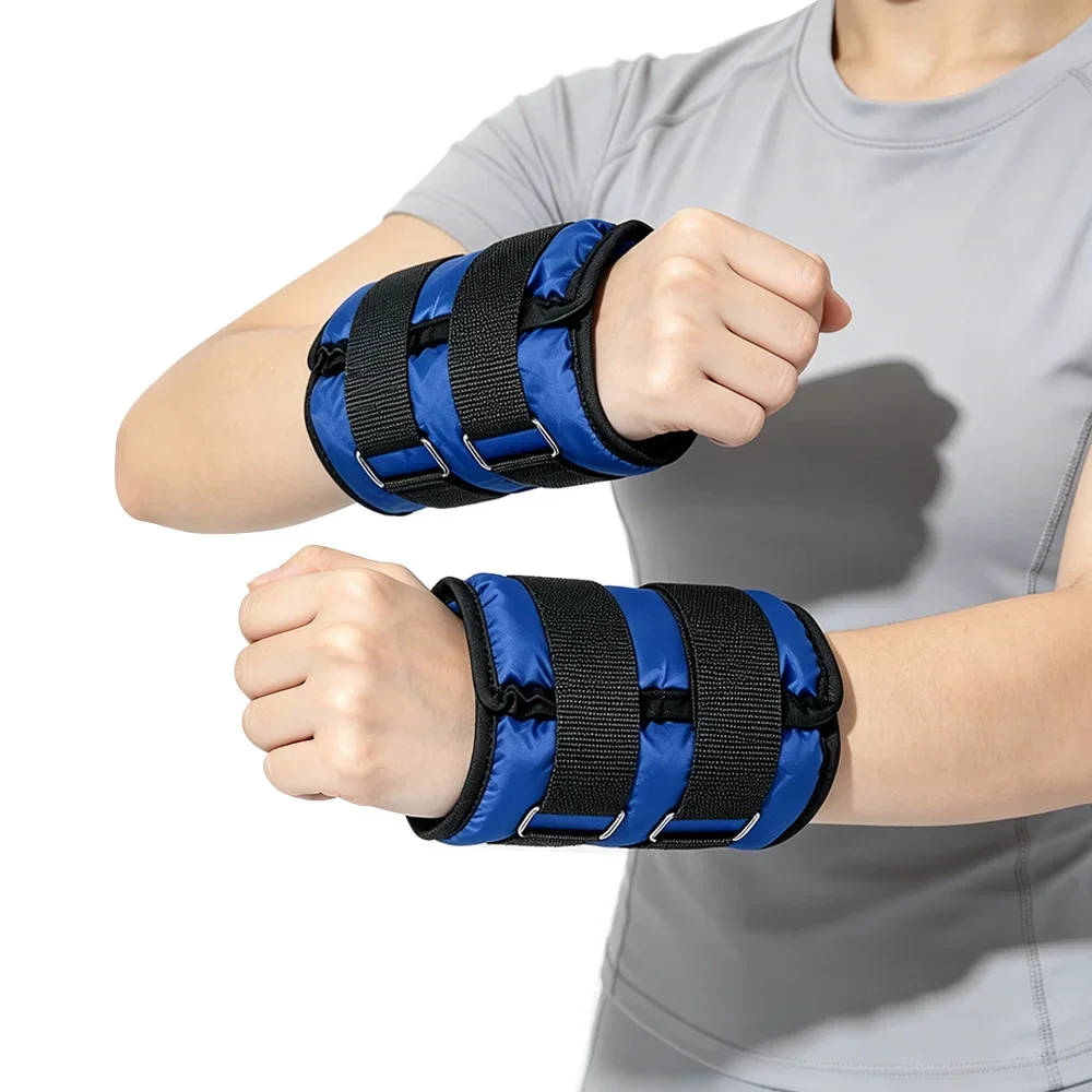 Adjustable Wrist Ankle Weights Strap 2kg 3kg 4kg Pair Strength Training Jogging Aerobics Gymnastics Men Women Fitness