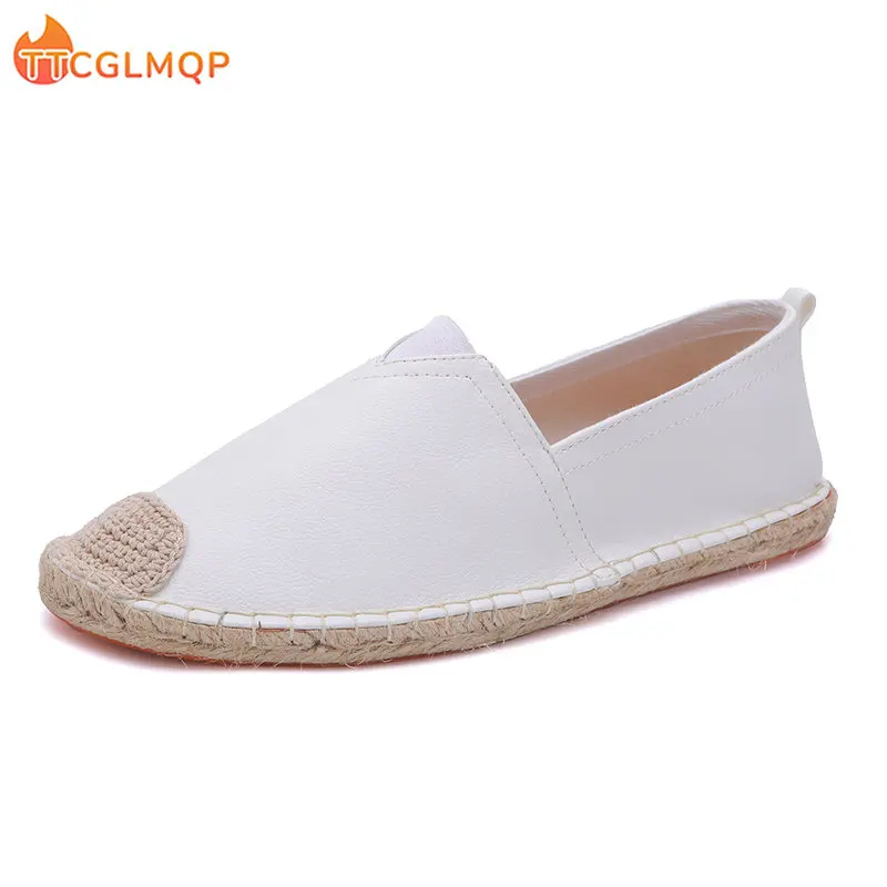 2023 Summer New Men's Linen Casual Shoes Handmade Weaving Fisherman Shoes Fashion Casual Flat Espadrilles Driving Shoes Big Size