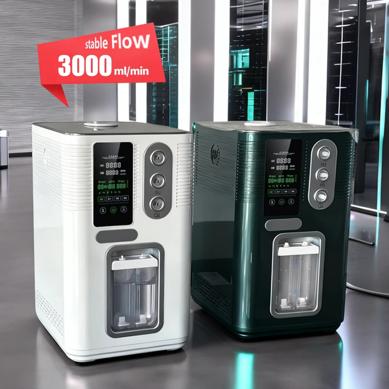 مولد غاز الهيدروجين والماء والبني للاستخدام المنزلي 1800 مللي 3000 مللي H2 O2 آلة استنشاق الغاز البني الرعاية الصحية جهاز استنشاق الهيدروجين #1