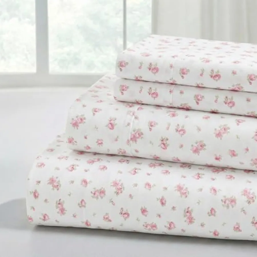 

Silky Soft Microfiber and Wrinkle Free Sheets - Luxurious Microfiber Bed Sheets Includes Flat Sheet, Fitted Sheet with Deep Poc