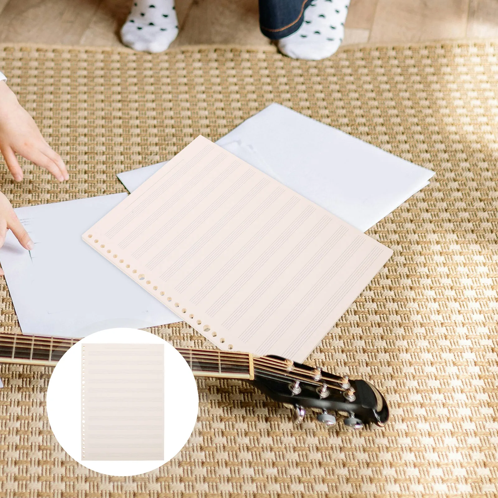 

3 Pcs Staff Exercise Book Music Journal Notebook Paper Stave Notebooks Notation Blank