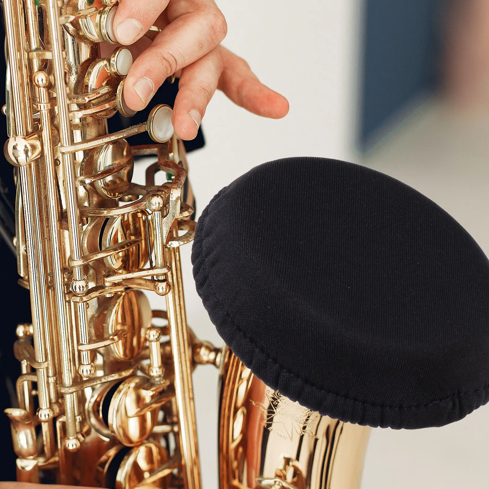 

Sax Horn Bell Cover Dust Proof Practical Accessory Instrument Supply Instrument Bell Cover Premium Material Durable Elastic