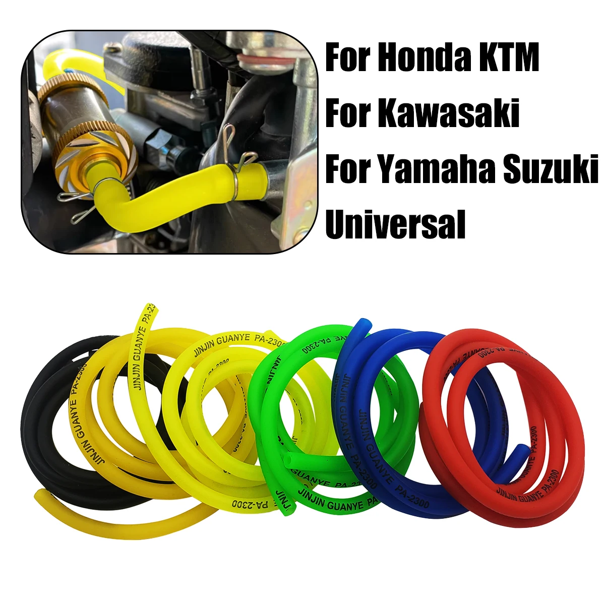 

Universal 1M Motorcycle Fuel Filter Motorbike Dirt Hose Line Petrol Pipe Fuel Gas Oil Tube Cafe Racer Colorful Motorcycle Parts