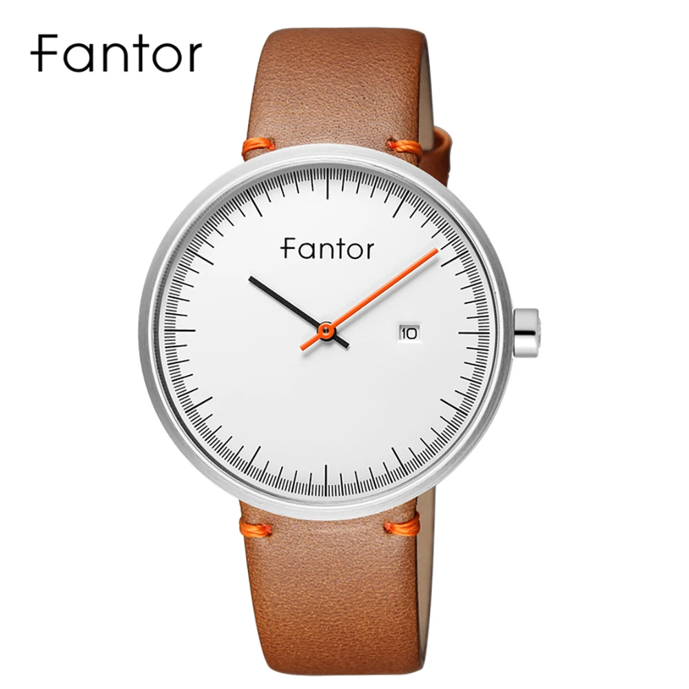 

FANTOR Кварцевые часы из нержавеющей стали для мужчин Мужские часы в деловом повседневном стиле