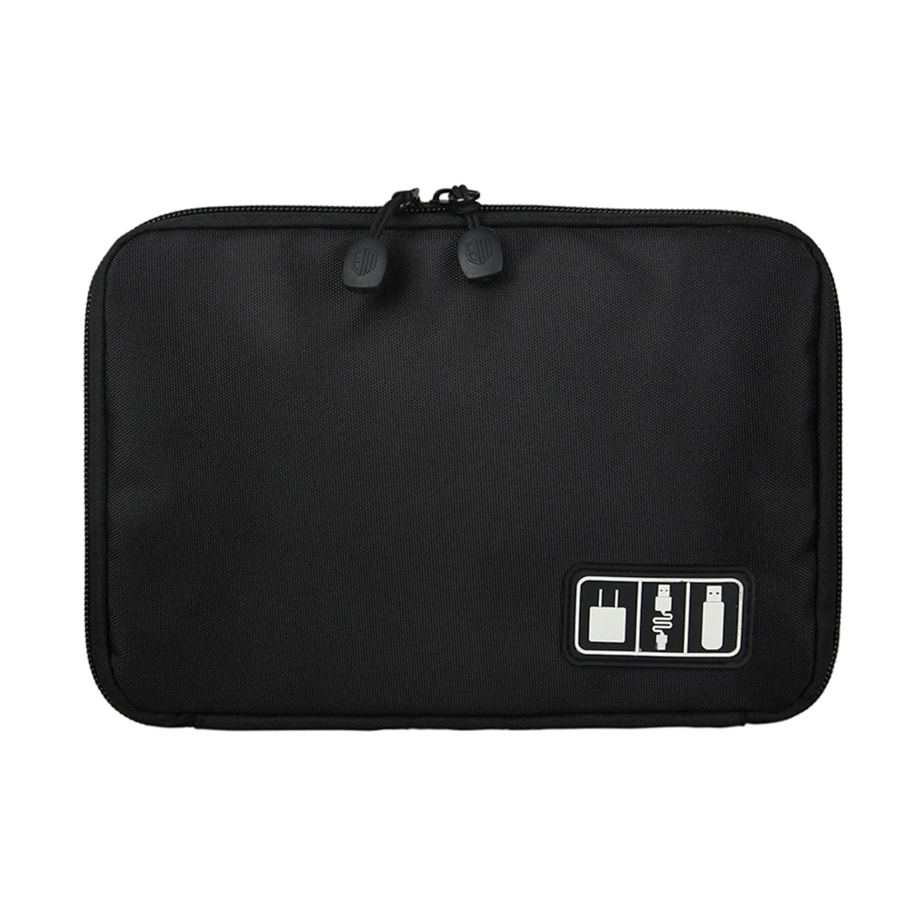 

2pcs ElectronicsStorageBag Nylon Electronics Storage Accessories Storage Bag Black StorageSolution