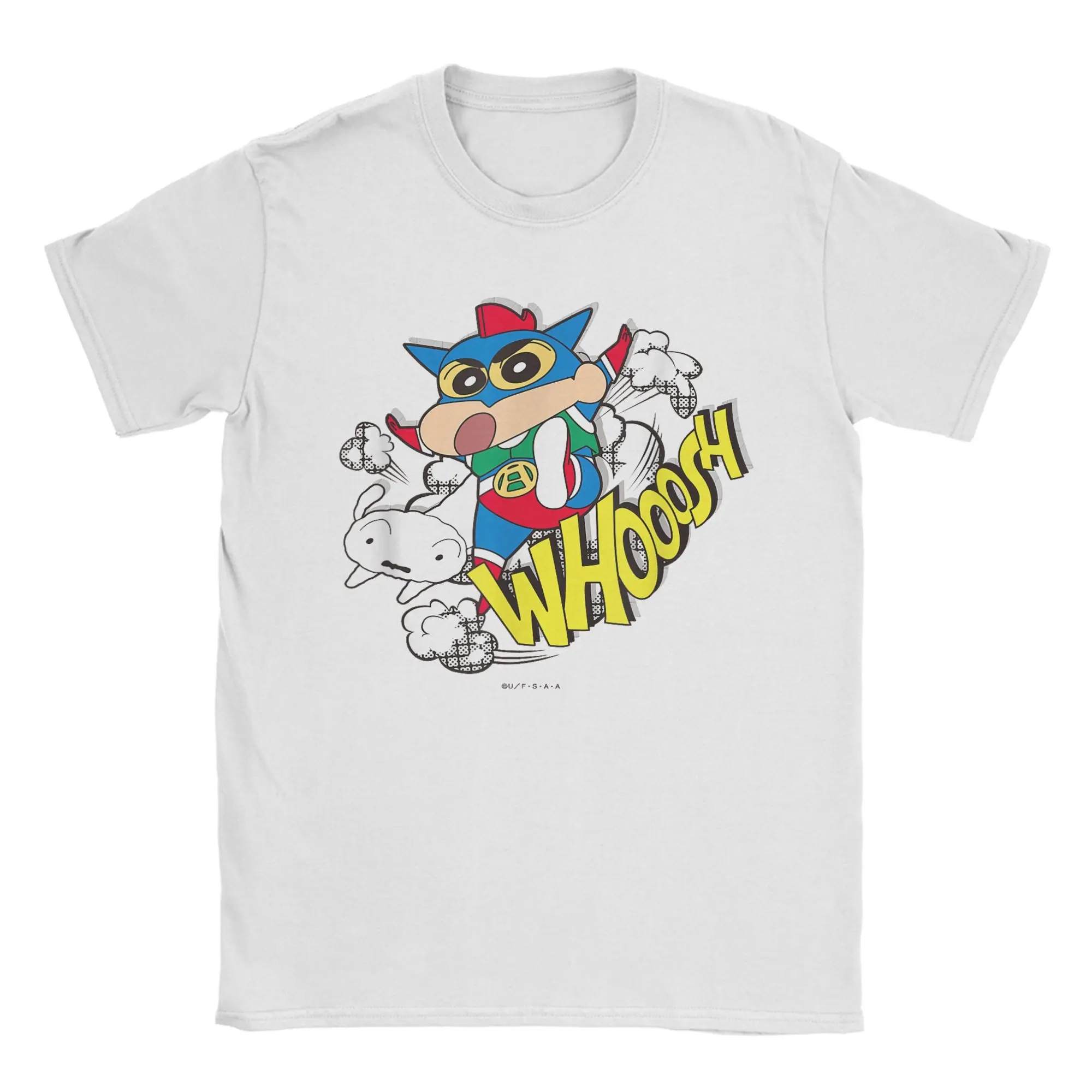 Men Women's Crayon Shin chan Action Kamen Shin chan American T Shirt  Cotton Clothes Short Sleeve Round Neck Tees Party T-Shirts