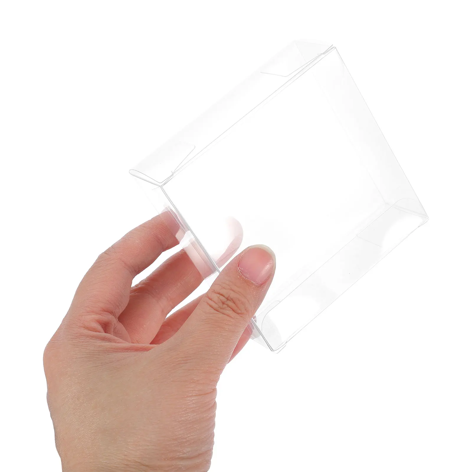 

50Pcs Transparent Plastic Treat Boxes Clear Candy Packaging Cases Wedding Party Favor Gift Holders Chocolate Storage