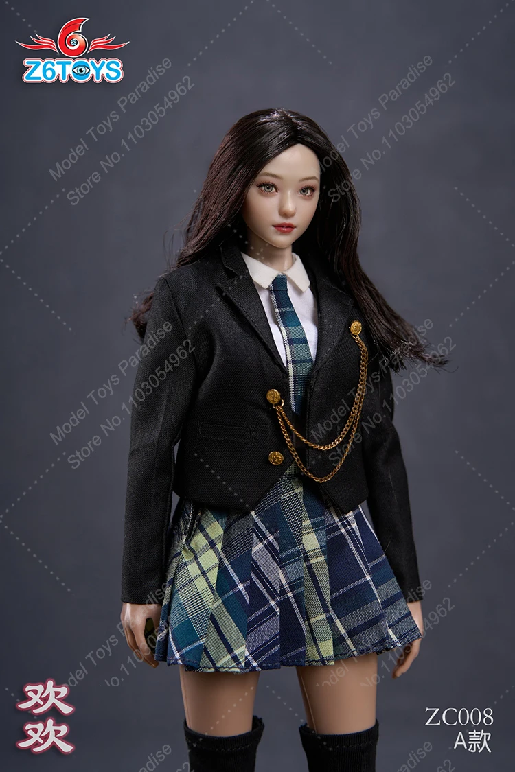 Z6toys zc008 1/6 Frau Soldat Schönheit Huanhuan mobile Augen kopf Skulptur Modell fit 12 Zoll tbl blasse Haut Action figur Körper