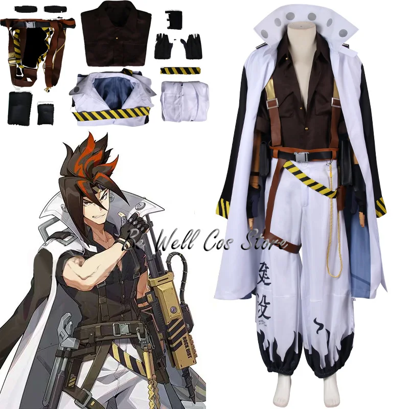 Jogo Anton Ivanov Cosplay Traje para Homens e Mulheres, Zona Zenless, Zero ZZZ, Roupas, Terno, Uniforme, Roupa de Halloween