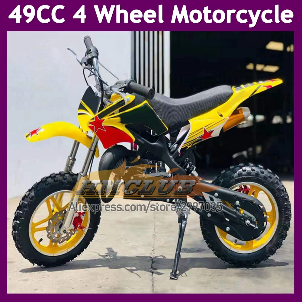 Off-road Superbike Mini Motorcycle 2-Stroke 49CC Dirt Bike Mountain Gasoline Small Buggy Motor Bikes Children Racing Motorbike