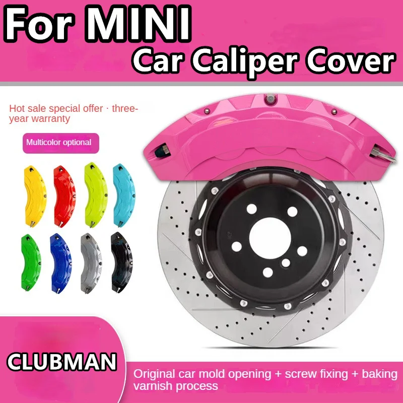 For MINI Clubman Brake Caliper Cover Aluminum Alloy Rear Wheel Modification Kit Fit 1.6L 1.6T 2007 2008 2010 2011 2012 2013