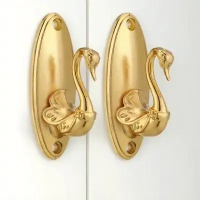 

Pair of Vintage Curtain Tiebacks Classic Drapery Holdback Hooks Decorative Curtain Clips Drapery Holdbacks