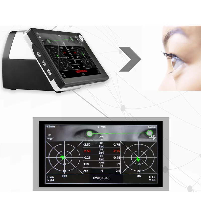 Portable Ophthalmology Vision Screener Usb & Wifi Digital Hand Held Auto Refractometer