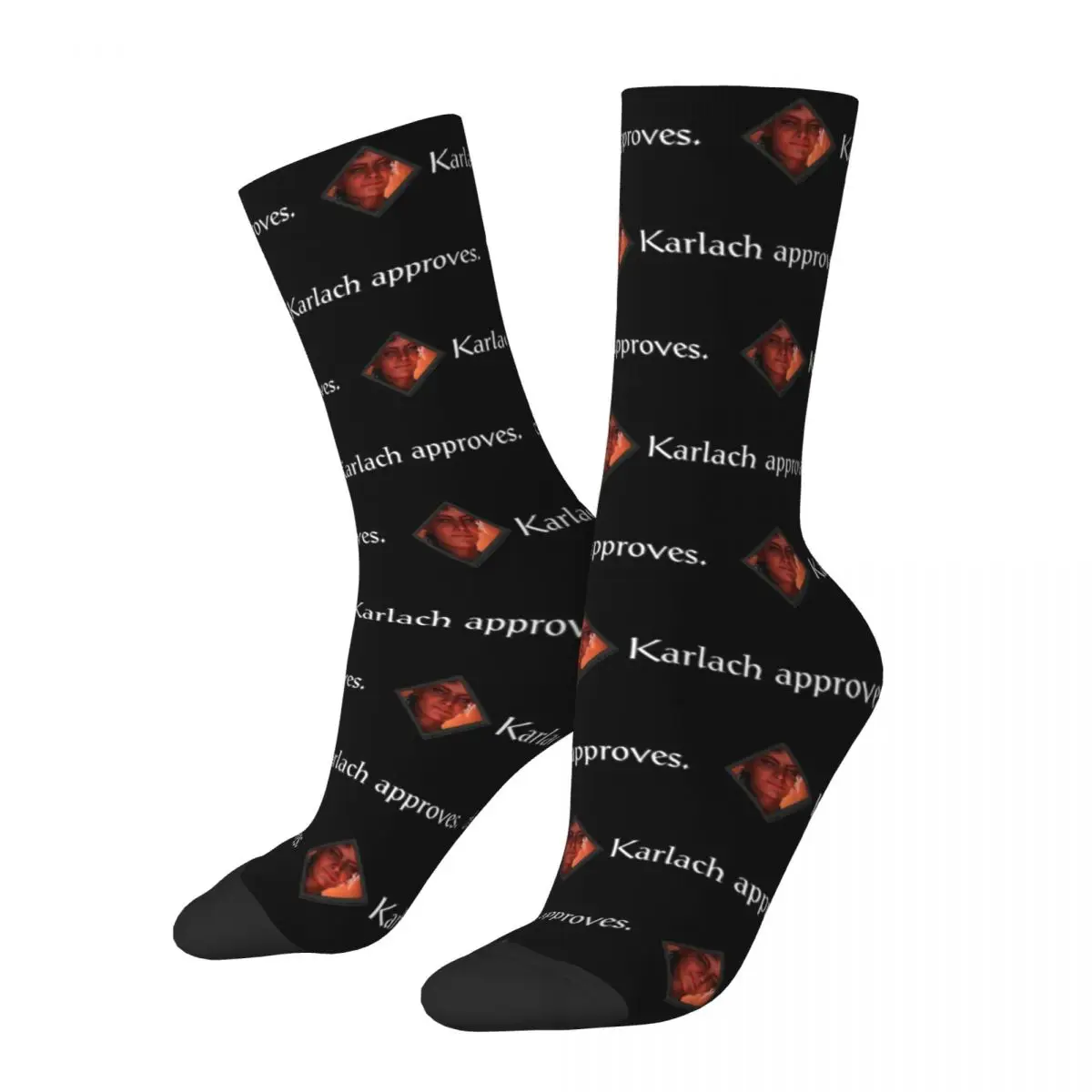 Casual Women Men Karlach Approves Baldurs Gate 3 Design Socks Product Soft Socks Cotton Wonderful Gifts