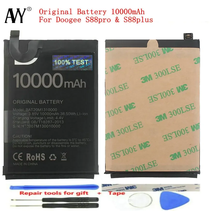 Battery for Doogee S88plus S88pro Bateria 10000mAh Rechargeable Original Smartphone Accessories