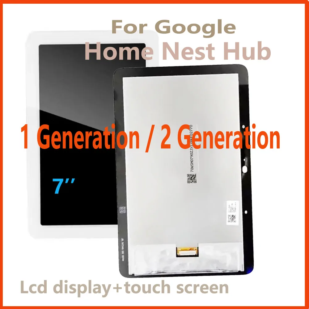 Test Well 7.0'' For Google Home Nest Hub 1 Generation / 2 Generation LCD Display Touch Screen Digitizer Assembly Replacement