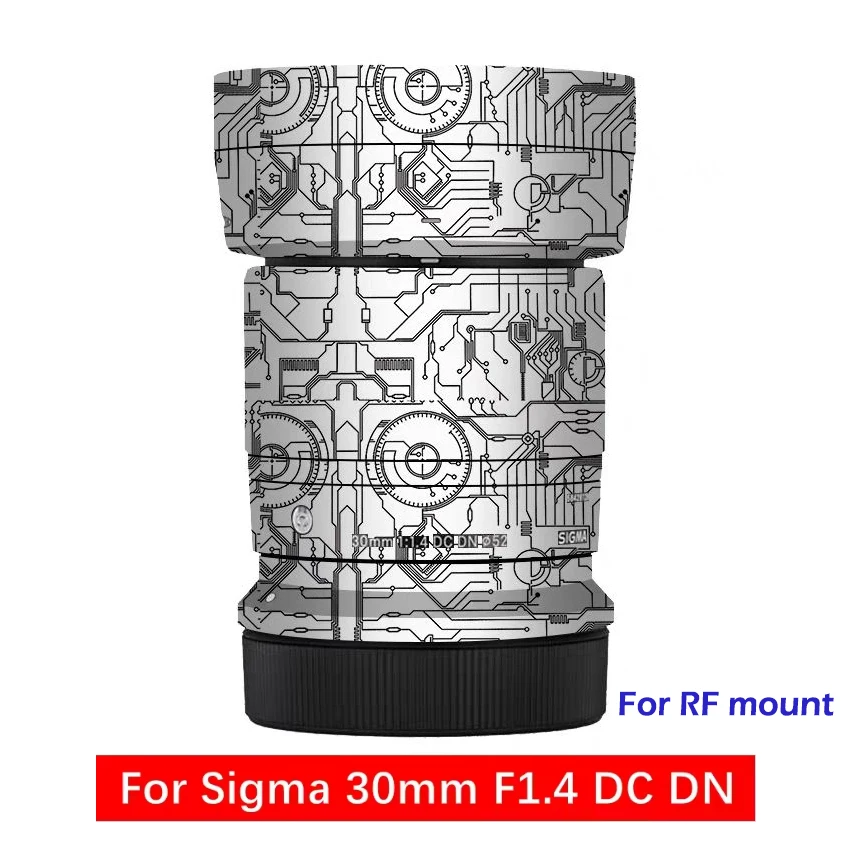 Para Sigma 30mm F1.4 DC DN calcomanía piel vinilo envoltura película lente de cámara cuerpo pegatina protectora abrigo para Canon RF Mount 30 1,4 F/1,4