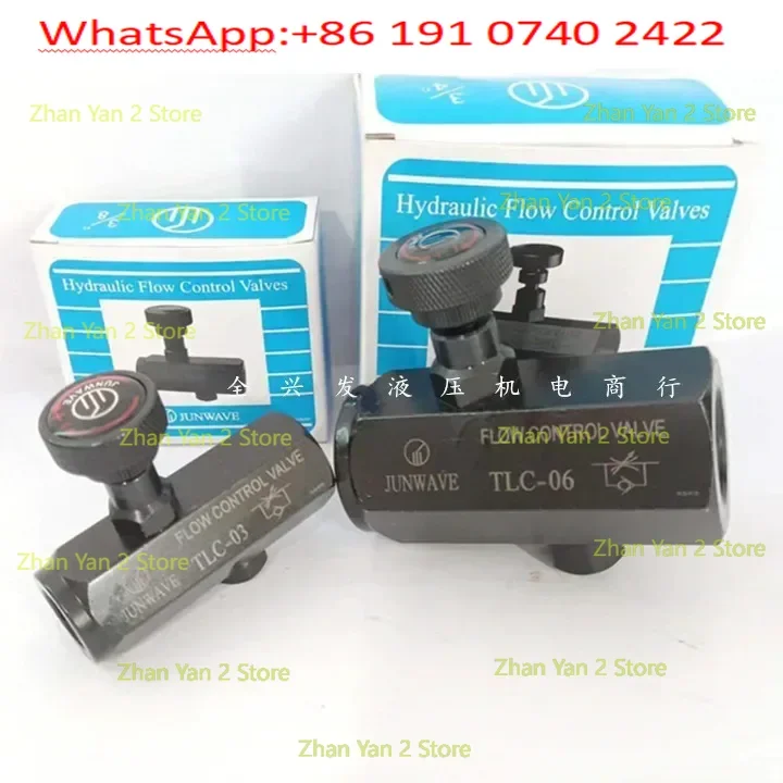 JUNWAVE one-way throttle valve TLC-03 TLC-02/03/04/06 high pressure withstand pressure