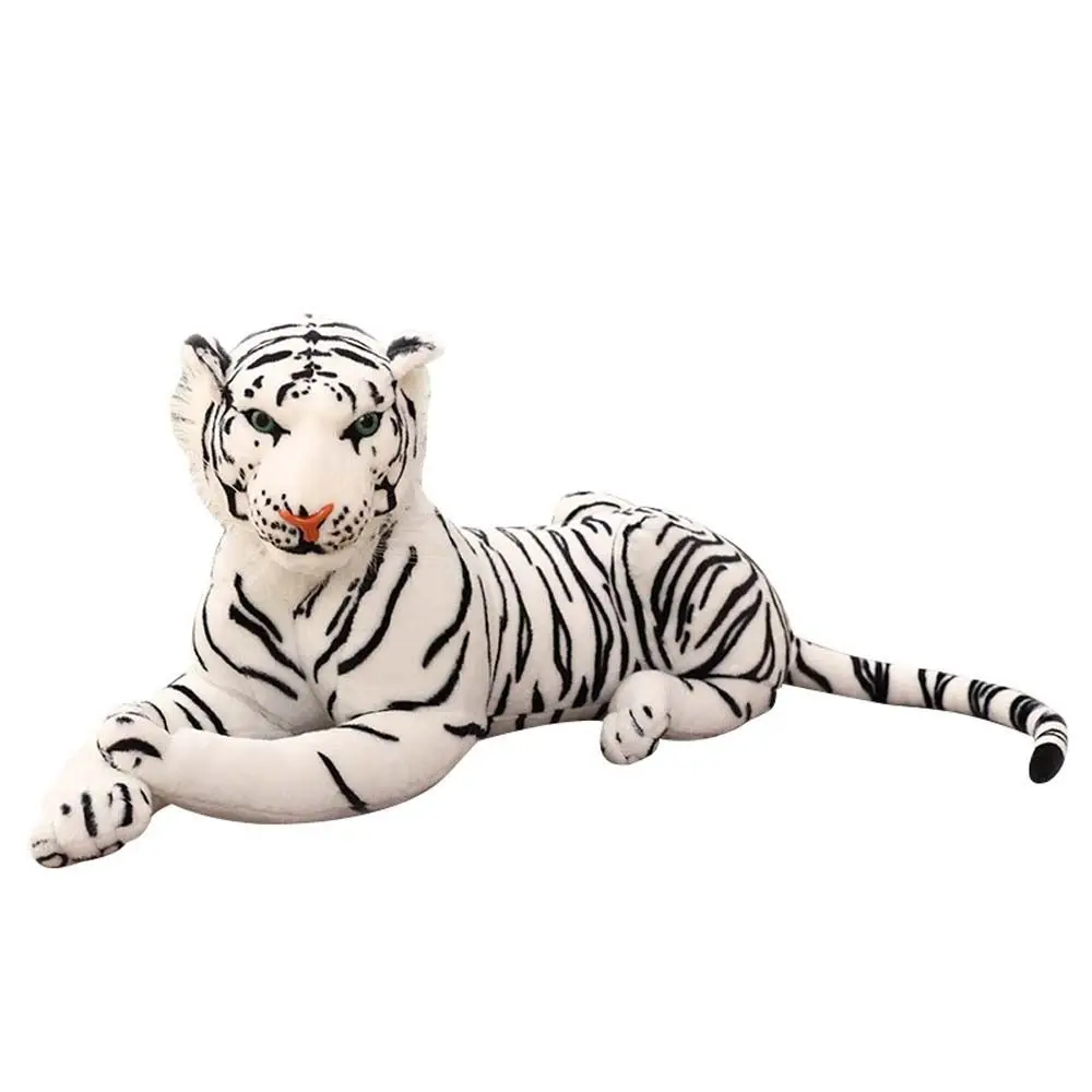 Gifts Wild Animals Animal Dolls White Tiger Jaguar Lifelike Tiger Plush Toy Plush Animal Toy Plush Doll Tiger Stuffed Toys