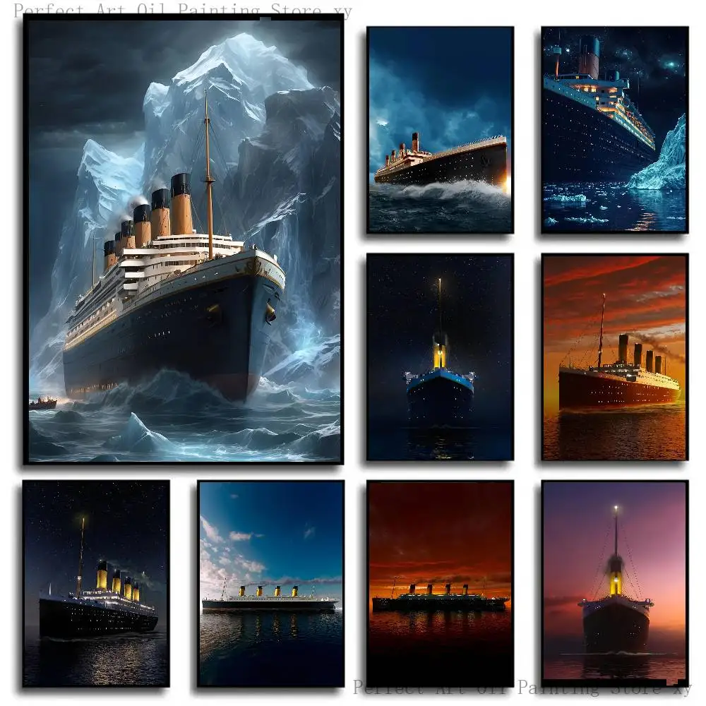 Titanic Poster Self-adhesive Art Room Entrance Restaurant Wall Decor Art Painting