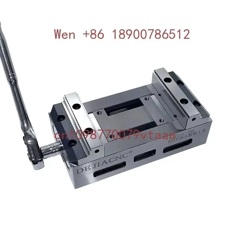Tornillo de Banco Modular de Precisión Manual KH125-250 de 5 Ejes, Autocentrante de Alta Precisión para Fresado y Torneado CNC