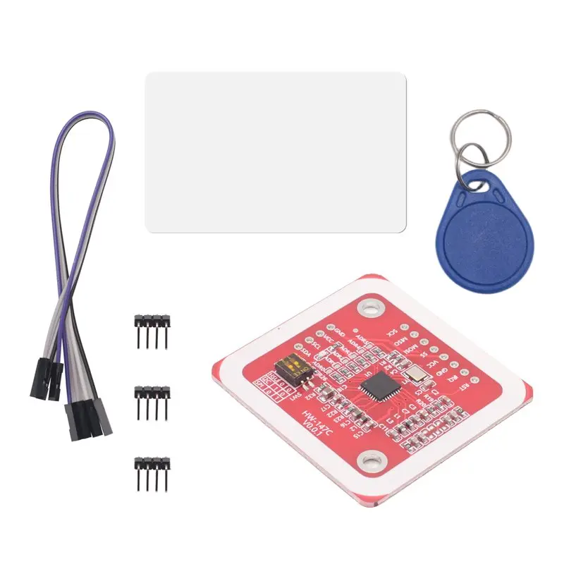

B27B PN532 RFID Wireless Module V3 Reader Writer 1Set User Kit Mode IC S50 Card PCB Antenna I2C IIC SPI HSU