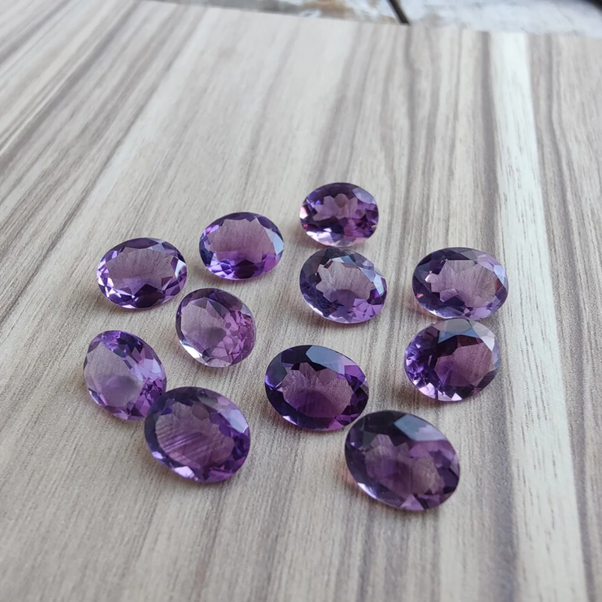 Amethyst Faceted Oval Gems First Quality In Assorted Sizes From 5x7mm to 6x8mm