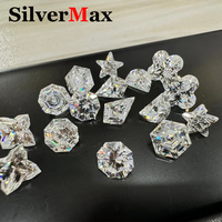 0.1-15ct D Color Moissanite Diamond Round/ Star/ Heart/ Four Leaf Clover/ Octagon/ Hexagon Shape for DIY Jewelry Watch Making