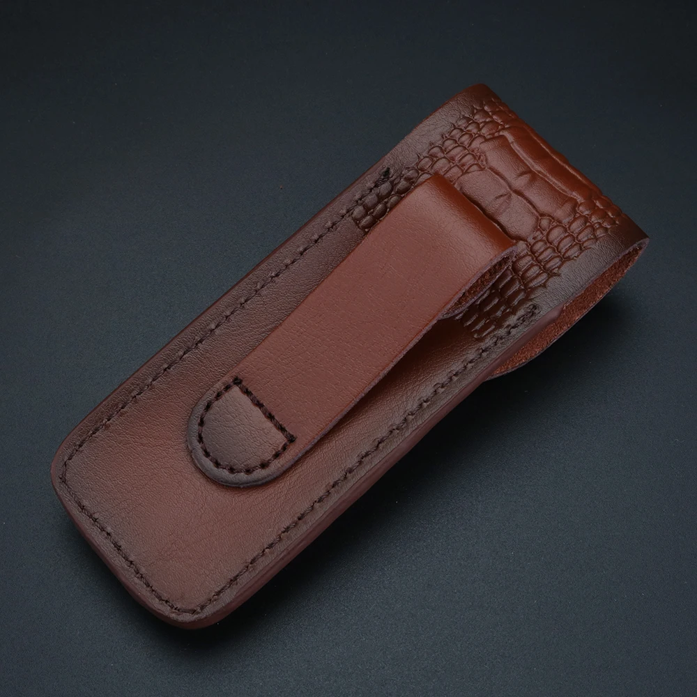 Genuine leather knife sleeve, knife protection sleeve, can be hung on the waist