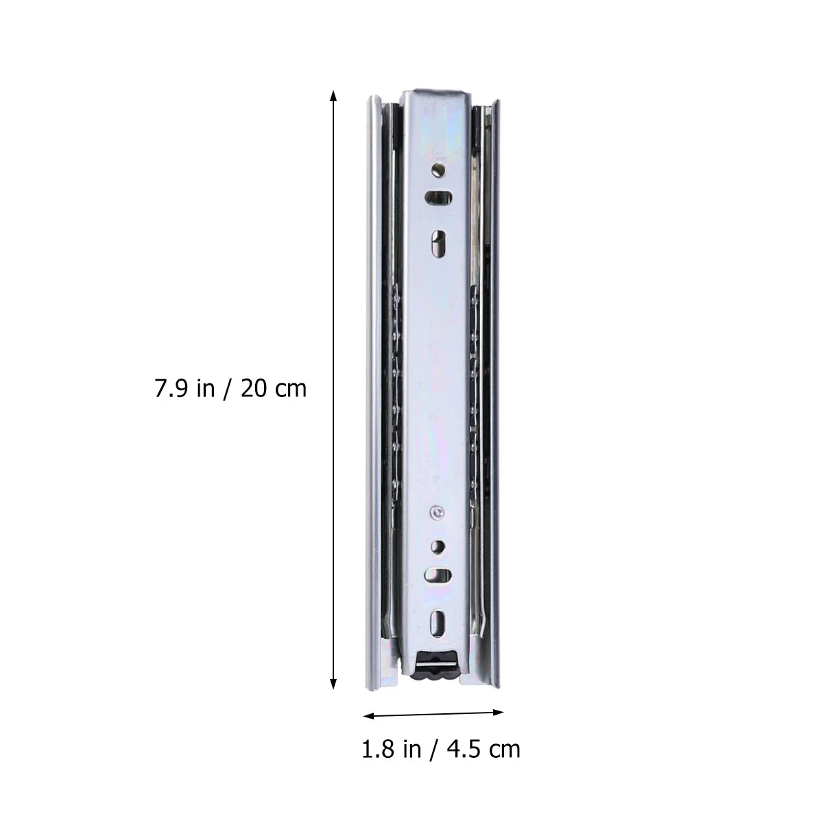 

2Pcs Steel Ball Bearing Silent Drawer Slides Smooth Telescopic Rails 8 Inches Mini Cabinet Slider Rail Bearing Slider