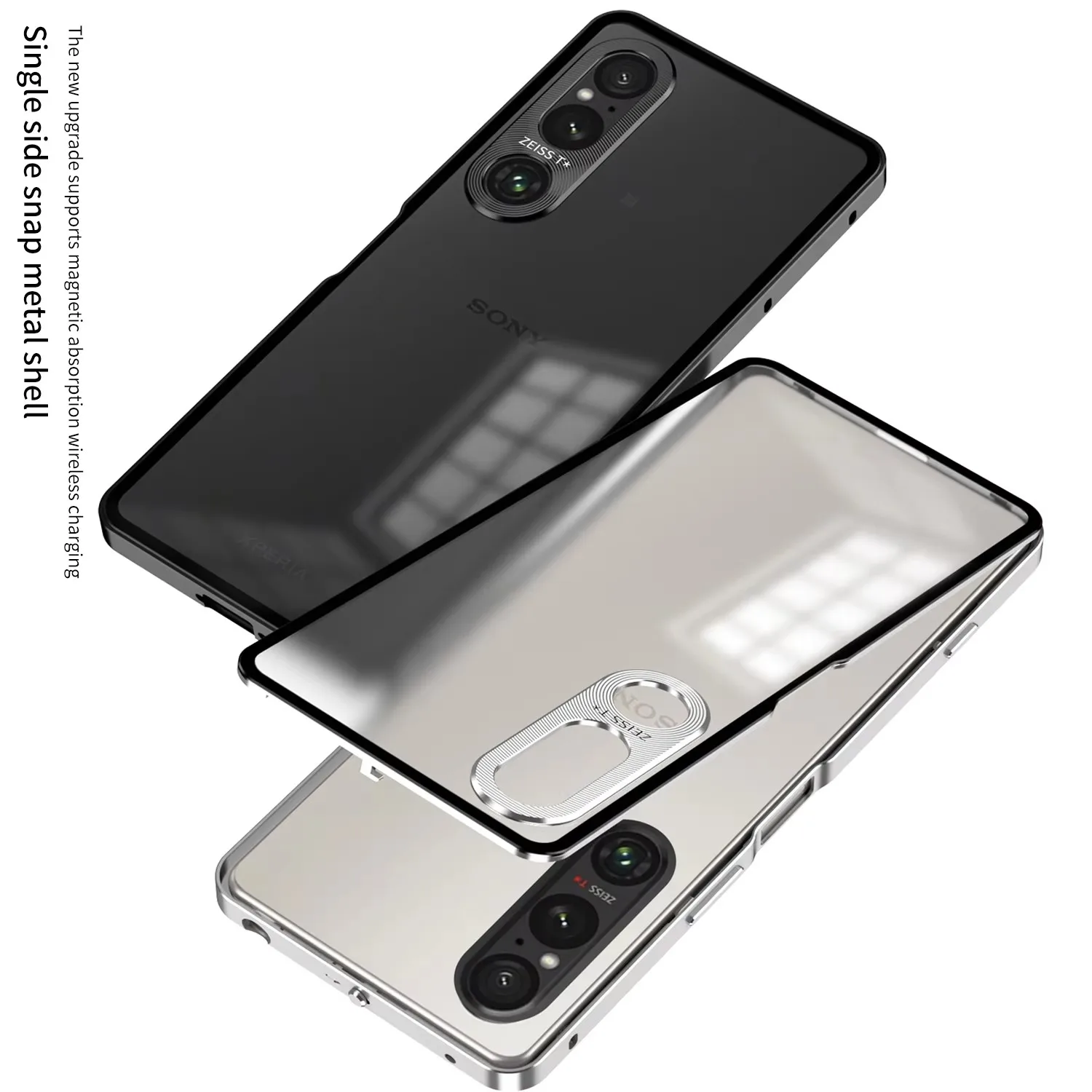 

Aluminium Alloy Metal Magnetic Case For Sony Xperia 1 IV V VI Matte Acrylic Back Cover For Sony Xperia1 VI V IV Xperia 1 Coque