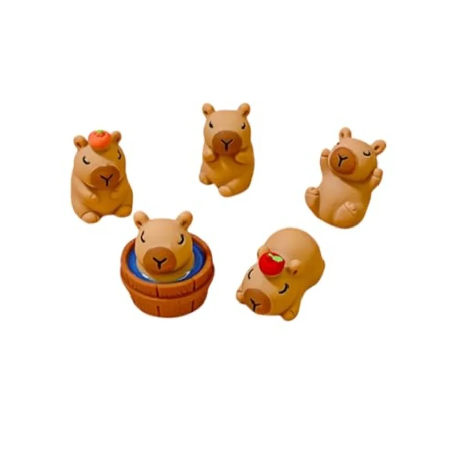 

3D милый набор подвесок для обуви с капибарой - 5 шт. украшения для обуви с мультяшными животными для женщин, мужчин, девочек, мальчиков, аксессуары для сабо и сабов