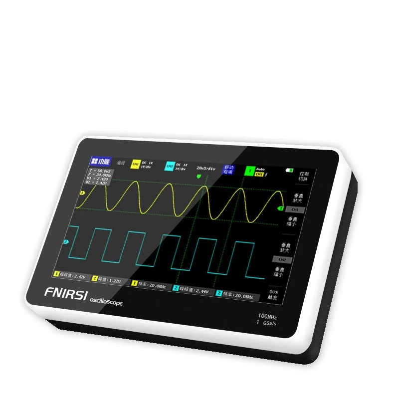 태블릿 오실로스코프, 디지털 터치 스크린 보관 키트, 2 채널 100Mhz 대역폭, 7 인치 화면