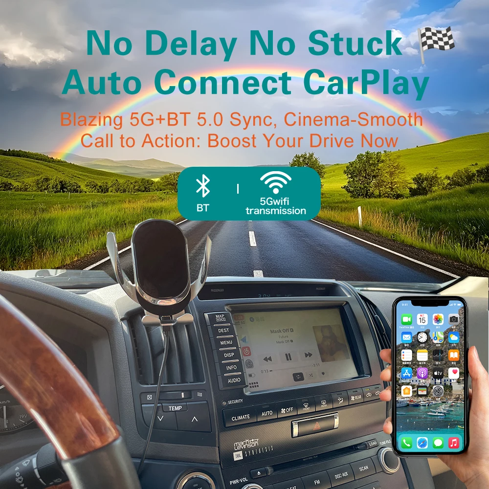 For Land Cruiser LC200 2013-2015 Android Auto Car DVD Player Mirror Link Navigation Rear Camera Wireless MMI Carplay Box