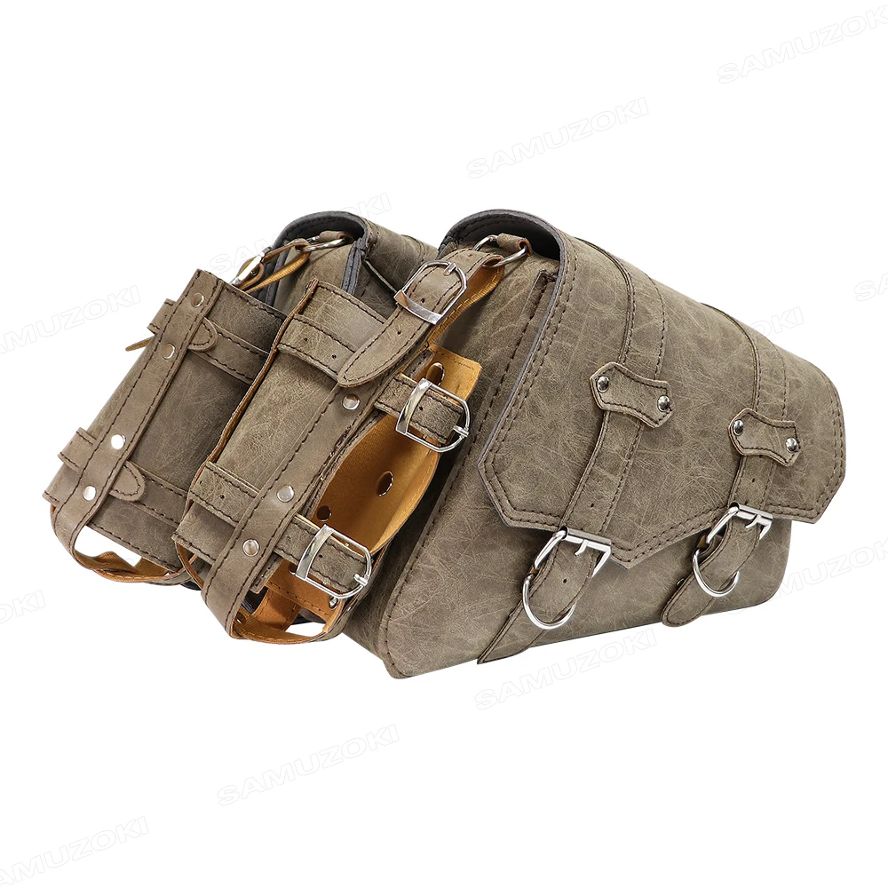 

Ретро искусственная кожа мотоциклетные седельные сумки, чехол для хранения, боковой чемодан, бак, чемодан, водонепроницаемый мотоцикл