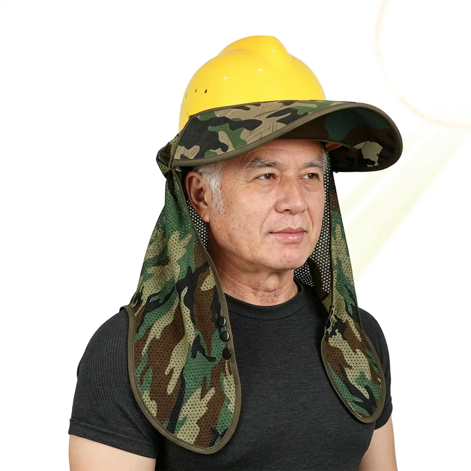 

Hard Hat Sun Visor Breathable Mesh UV Proof Adjustable Hardhat Shade Neck Cover For Summer Construction Sites Outdoor Work