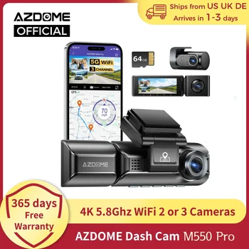 AZDOME 4K Dash Cam M550 Pro Bu...
