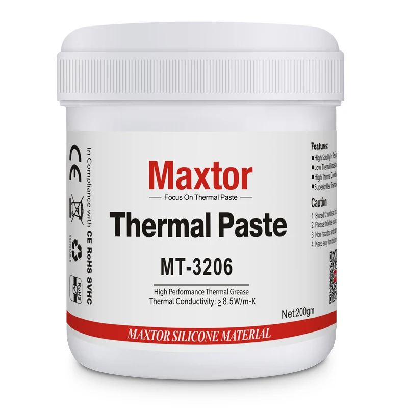 Maxtor MT-3206 Thermal Paste 4.5W/mK Industrial Grade Thermal Grease for CPU GPU Heatsink PC Laptop Cooling Compound