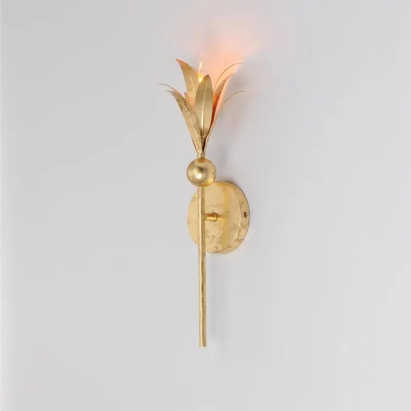 

French Retro Ironwork Wall Lamp Entrance Bedside Bedroom Living Room Hallway Sconces High-end Luxury Atmosphere Lighting Fixture