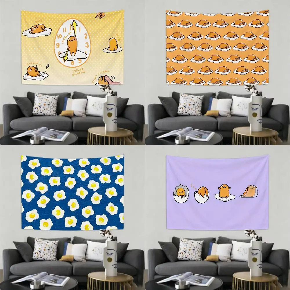 Cute Gudetama Tapestry Customizable Tapestries Of Various Styles,wall Hangings, Celebrity Photo Printing,wall Hangings