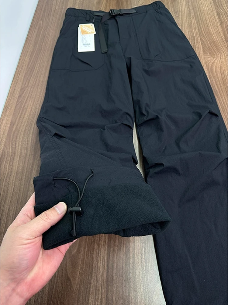

Men's Bla Tee-Proof Soft ell Cargo Pants Winter Outdoor Mountain Climbing Casual Trousers Folded Workwear Paratrooper