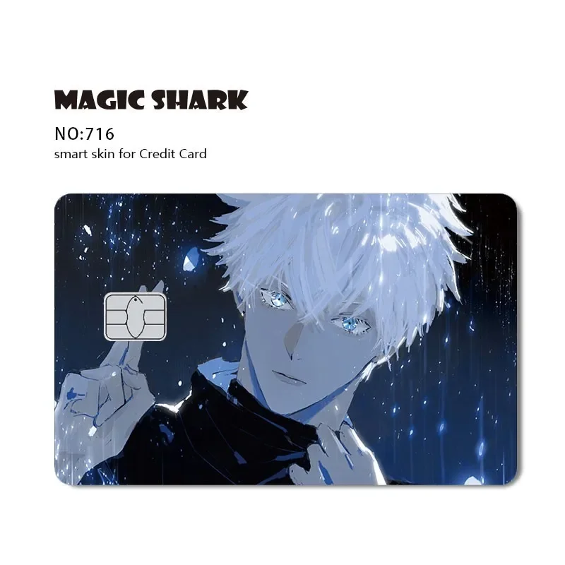 Game Anime Cartoon Character Matte Film Sticker Skin Film Cover for Small Chip Credit Debit Card