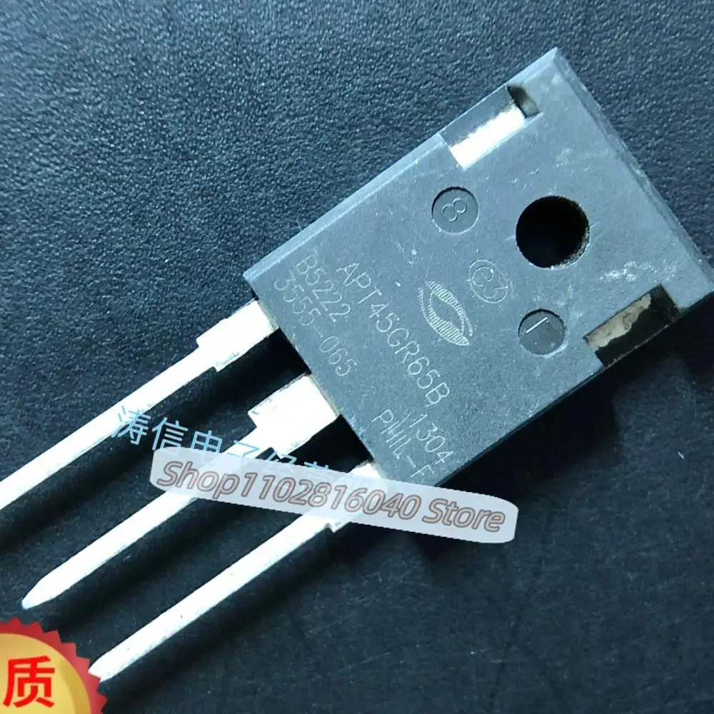 

10PCS/Lot APT45GR65B TO-247 650V 45A IGBT Best Quality Imported Original Spot