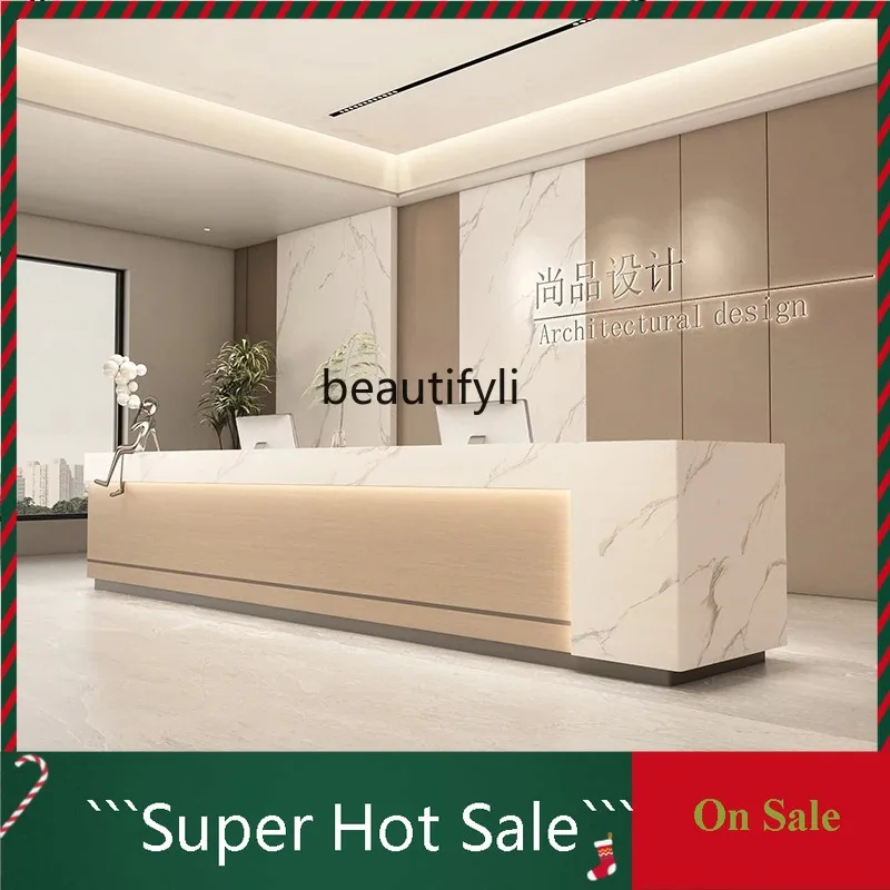 A076 Marble Property Paint Office Bar Company Hall Beauty Salon Hotel Front Desk